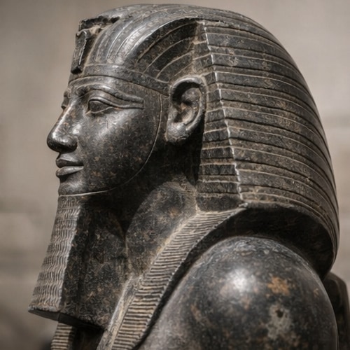 Illustrative public example image of the limestone bust of a noblewoman